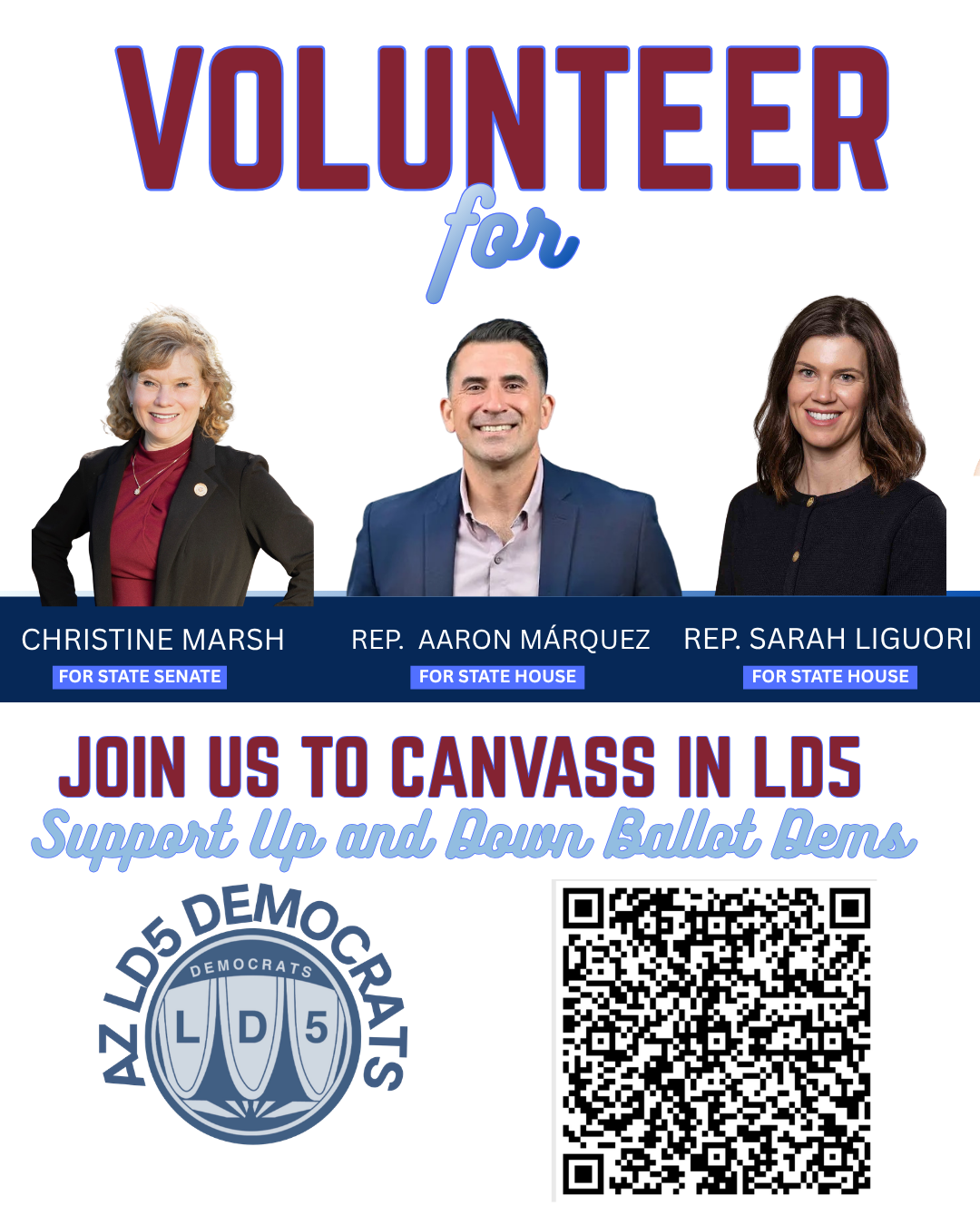 Canvass for Rep. Liguori, Rep. Marquez and Christine Marsh